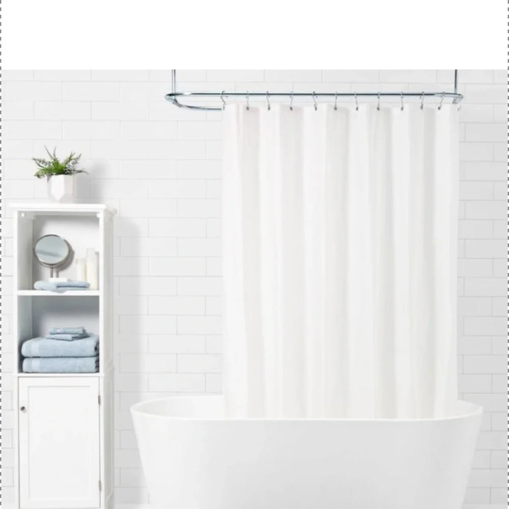Made By Design 2-Pack PEVA Medium Weight Shower Liner Frosted